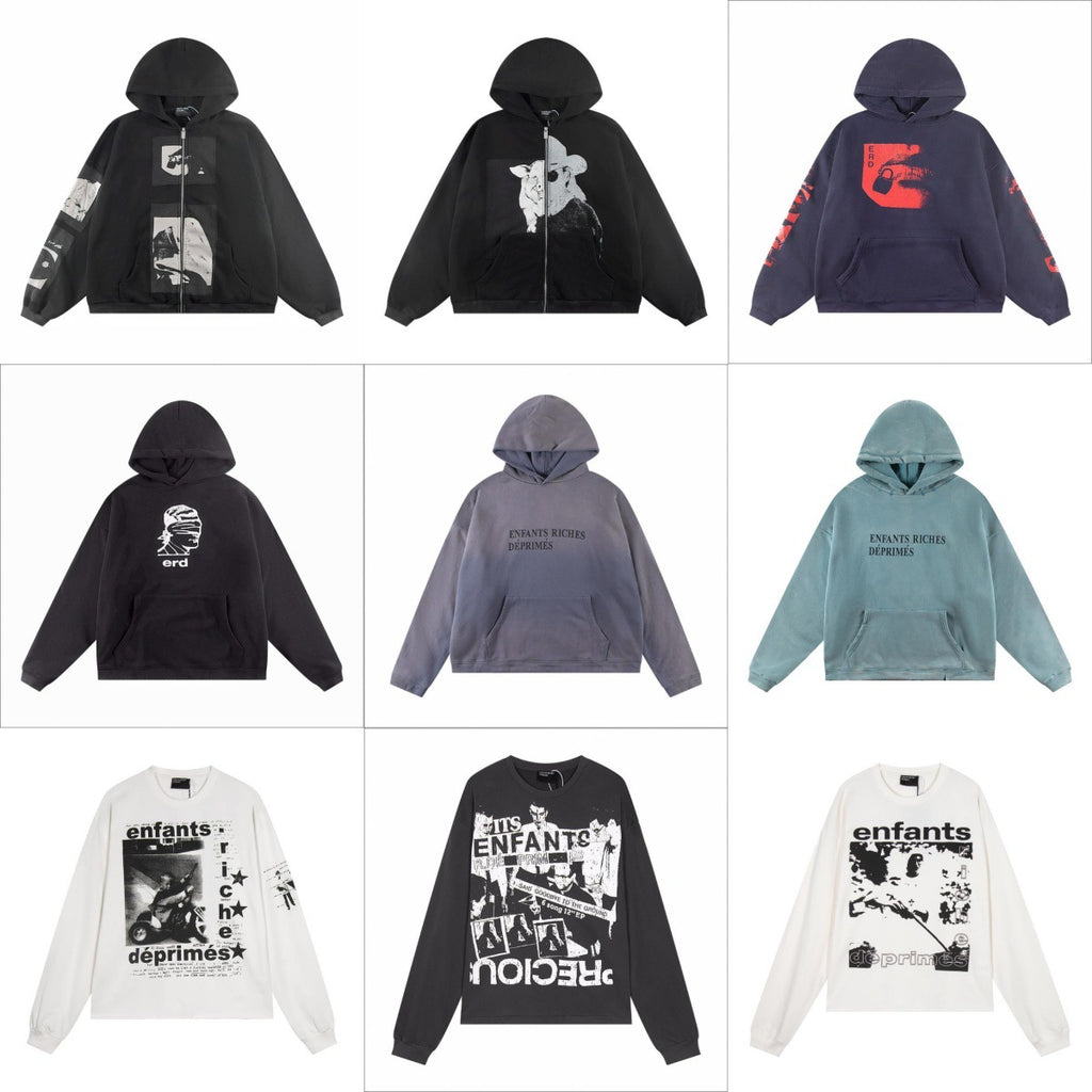 Letter-printed hoodie