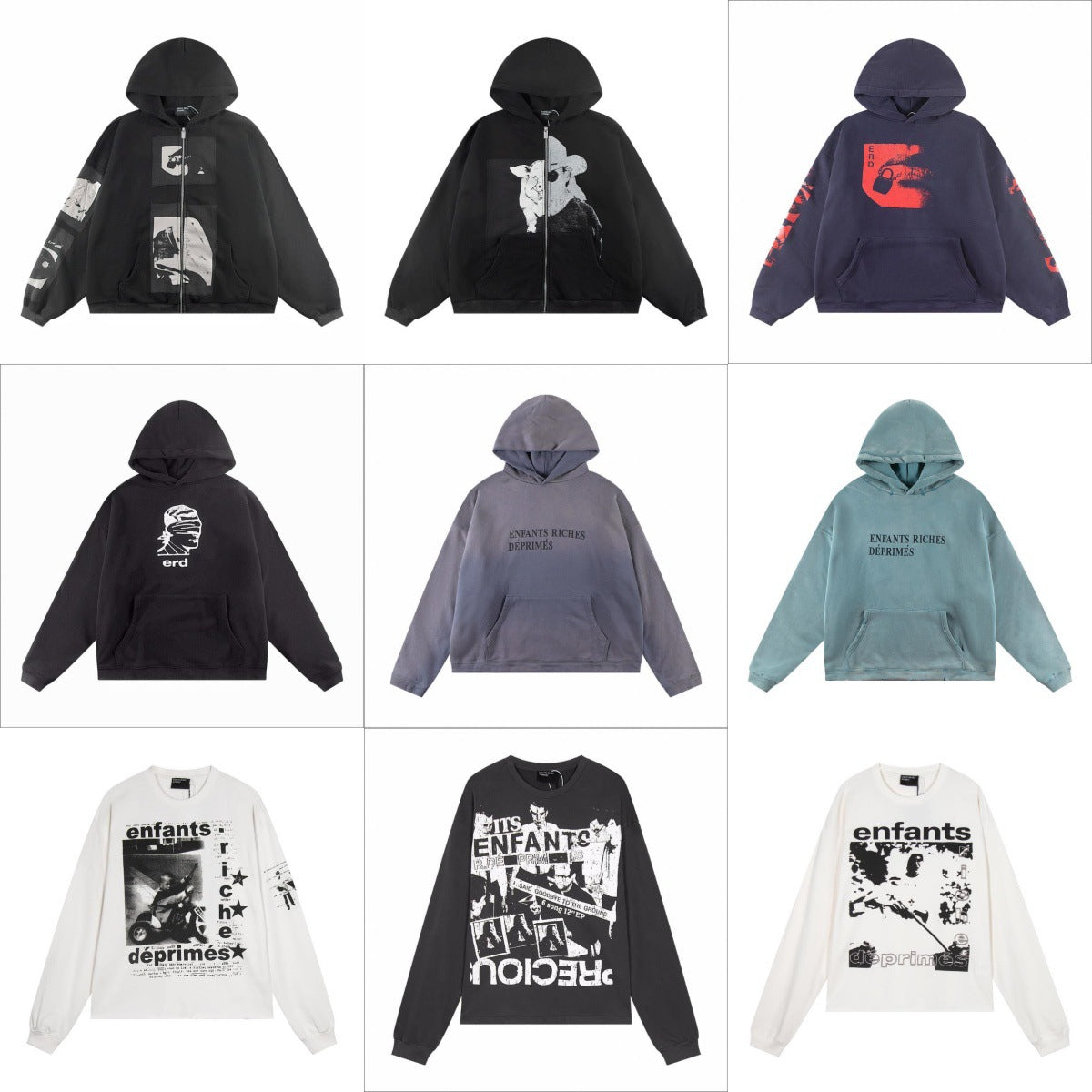 Letter-printed hoodie