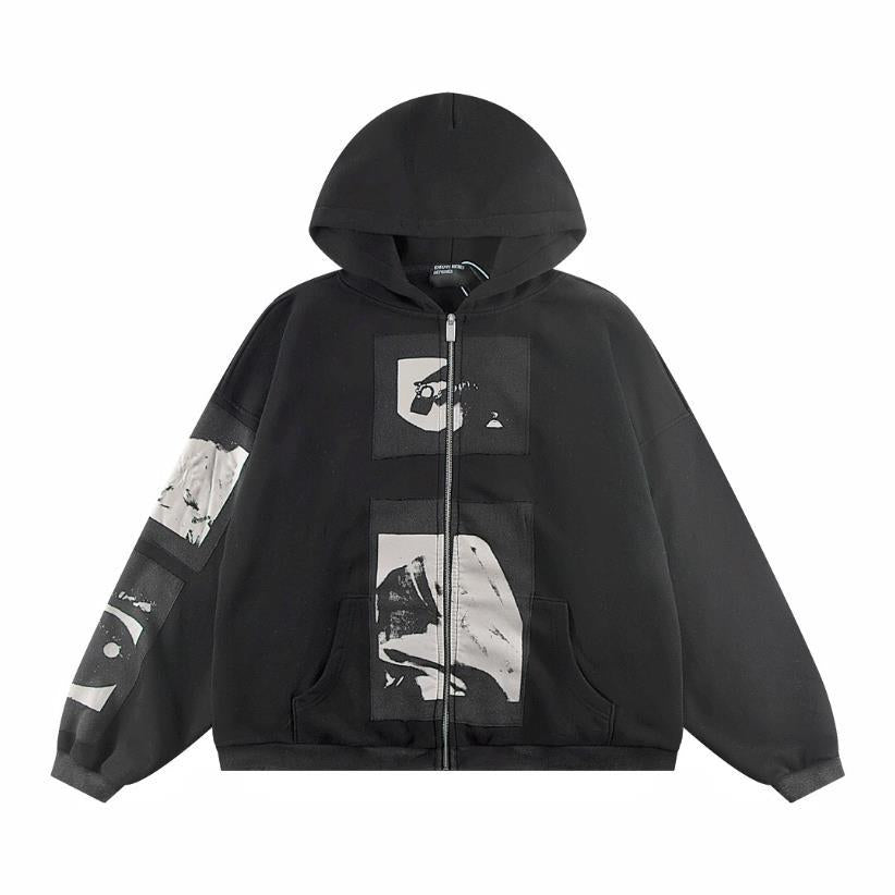 Letter-printed hoodie