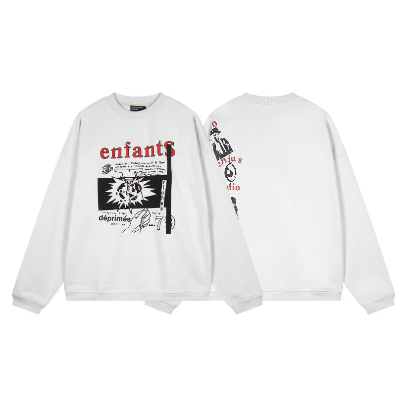 Letter-printed hoodie
