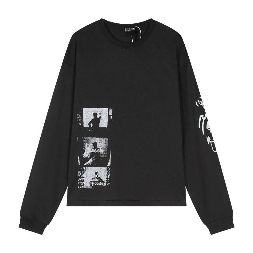 Letter-printed hoodie