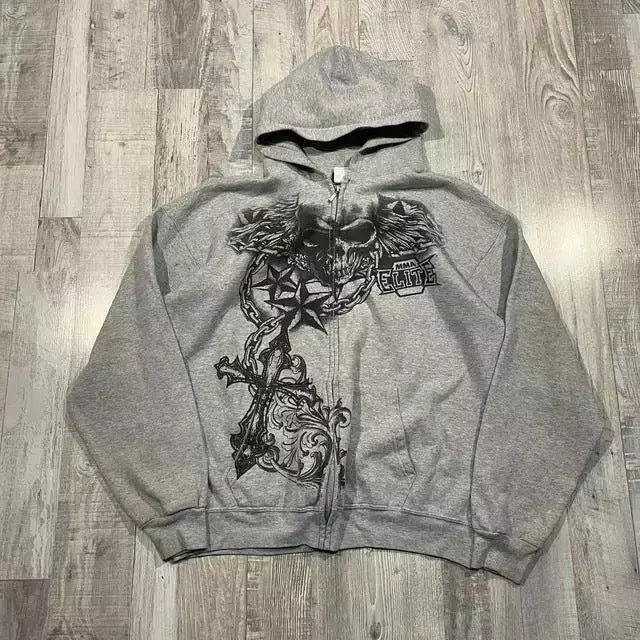 Skeleton Zipper Hoodie
