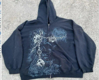 Skeleton Zipper Hoodie