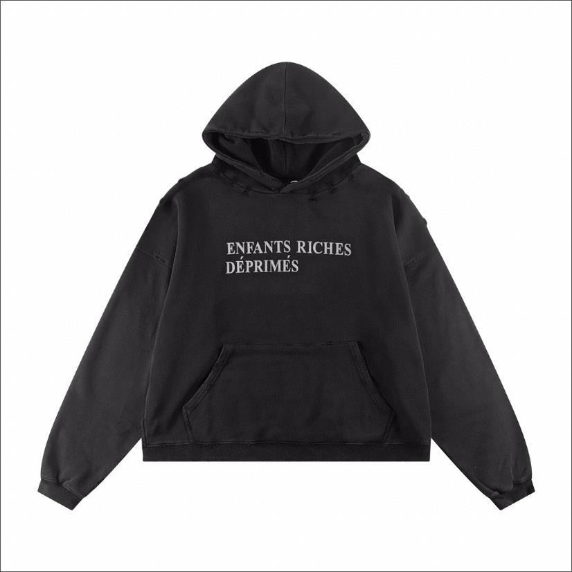 Letter-printed hoodie